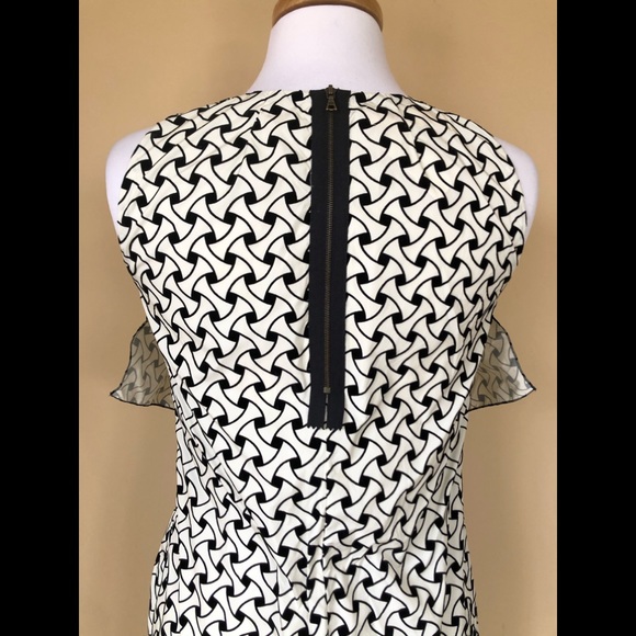 Marni Black/White Textured Dress Sz 40/4 US - Picture 8 of 12